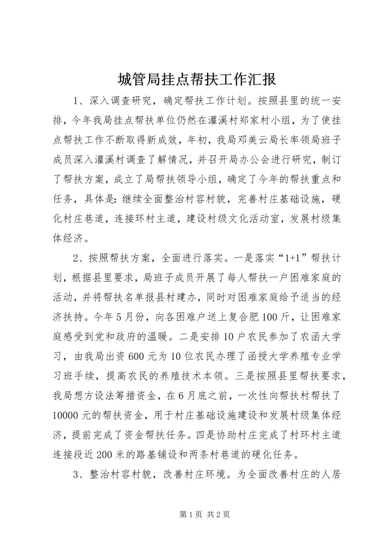 城管局挂点帮扶工作汇报.docx