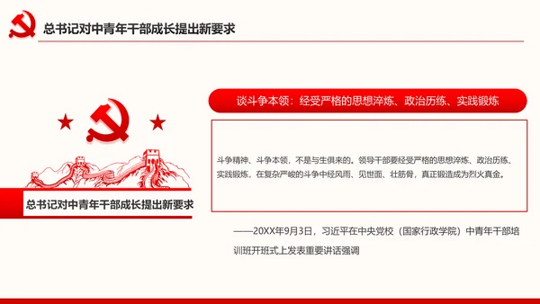 中青年干部培训班开班式上重要讲话新要求PPT