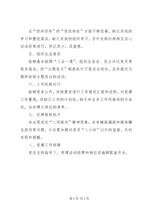 标准化党支部自评报告.docx