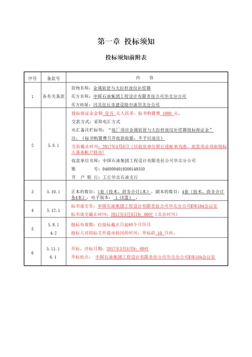 炼油质量升级与安全环保技术改造工程招标文件