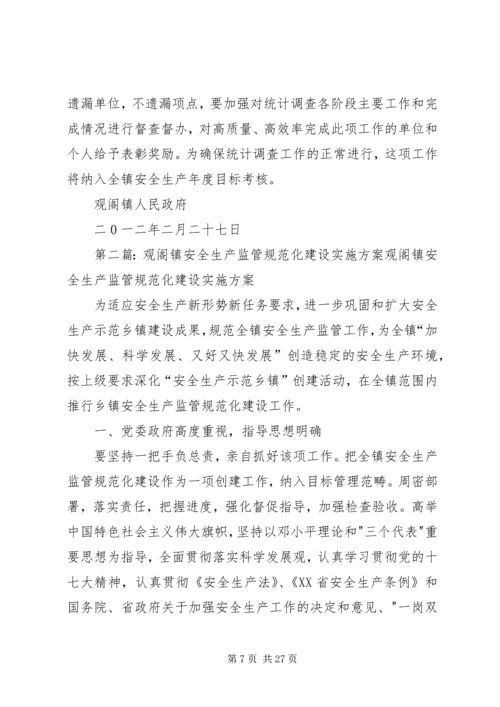 观阁镇工矿企业安全情况统计调查工作实施方案.docx