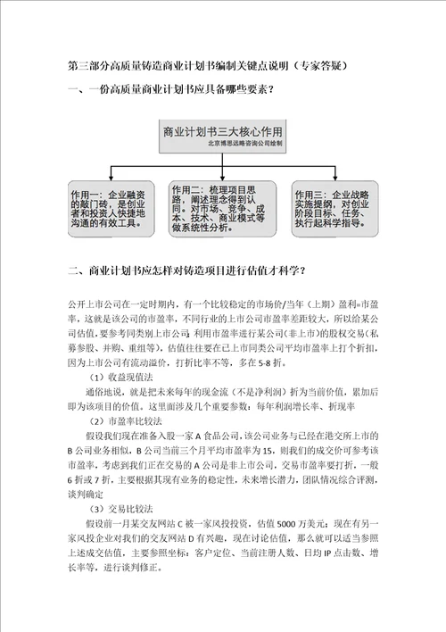 如何编制铸造项目商业计划书包括可行性研究报告融资方案2017年资金申请报告及融资指导