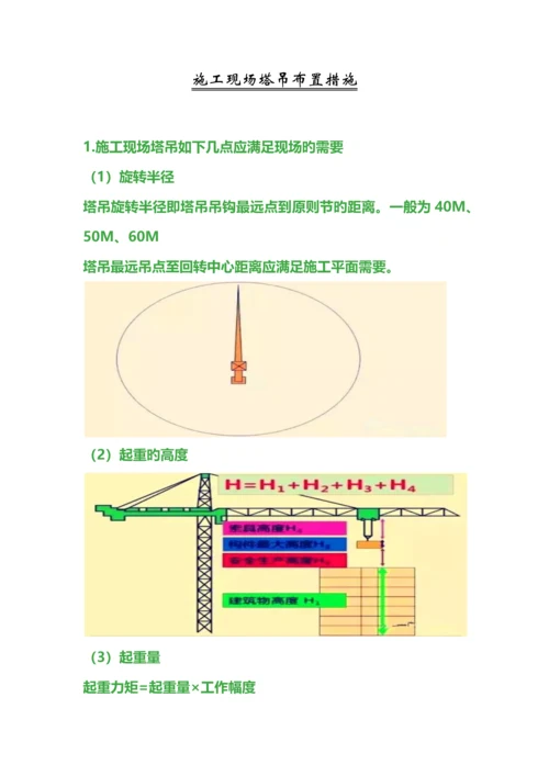 施工现场塔吊布置方法.docx