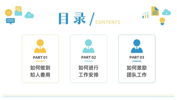 彩色水彩简约商务小团队管理的7个方法企业培训PPT