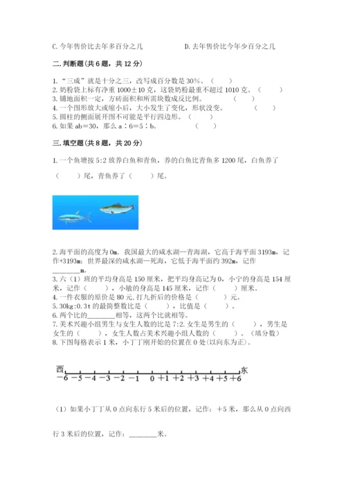 佳木斯市小升初数学测试卷一套.docx
