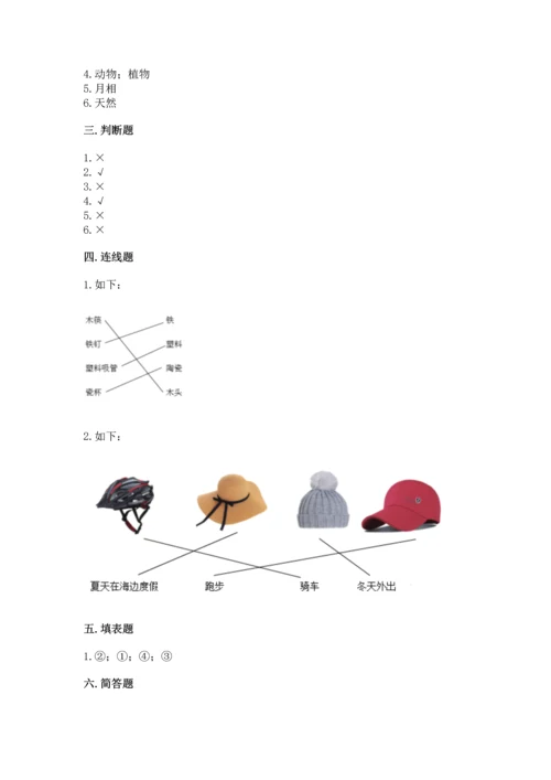 教科版科学二年级上册《期末测试卷》含答案【培优b卷】.docx