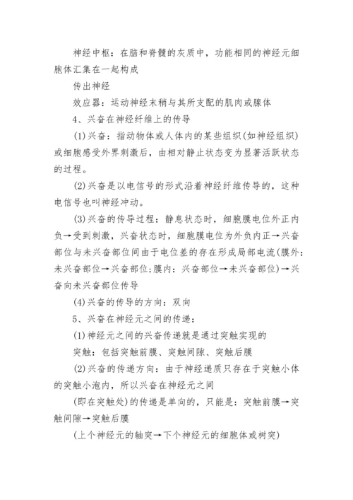 高中生物选修知识点总结（重点）.docx