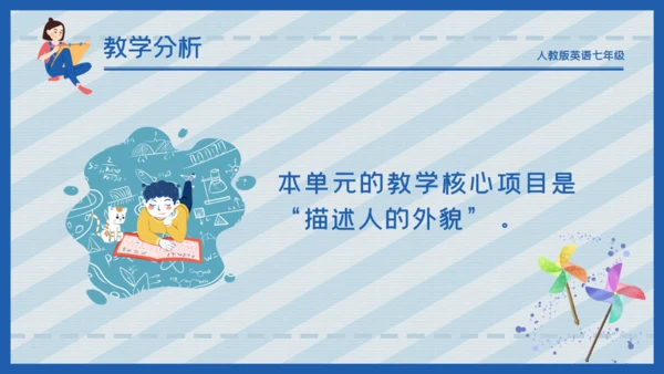 蓝色卡通简约商务工作汇报通用PPT模板