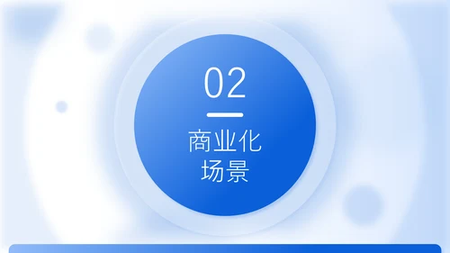 蓝色商务风人工智能商业化落地企划PPT