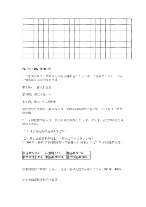 六年级毕业班数学期末考试试卷附参考答案（b卷）.docx