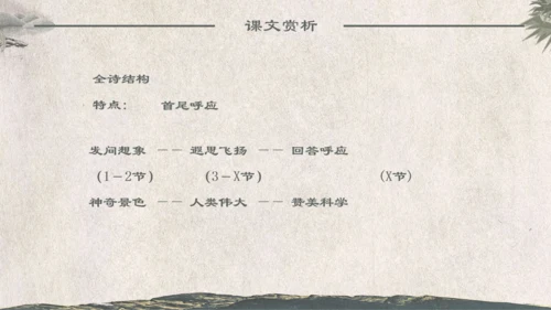 人教版《化石吟》中学语文课教学通用PPT课件模板