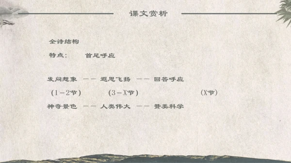 人教版《化石吟》中学语文课教学通用PPT课件模板
