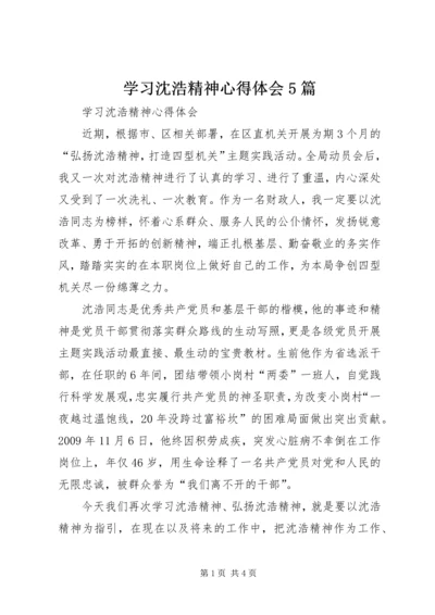 学习沈浩精神心得体会5篇 (2).docx