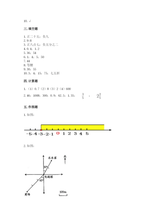 小学数学六年级下册小升初真题模拟测试卷精品(典型题).docx