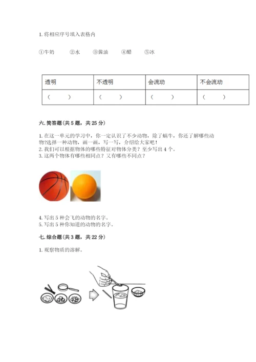 教科版一年级下册科学期末测试卷【巩固】.docx