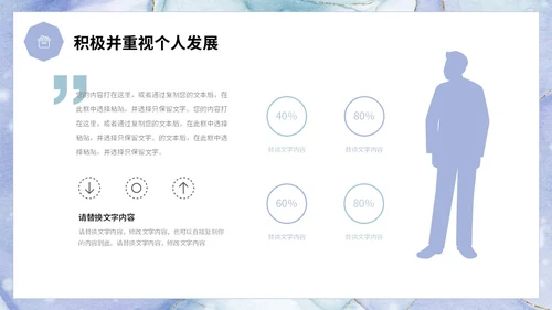 鎏金风个人述职报告工作汇报PPT