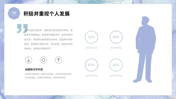 鎏金风个人述职报告工作汇报PPT