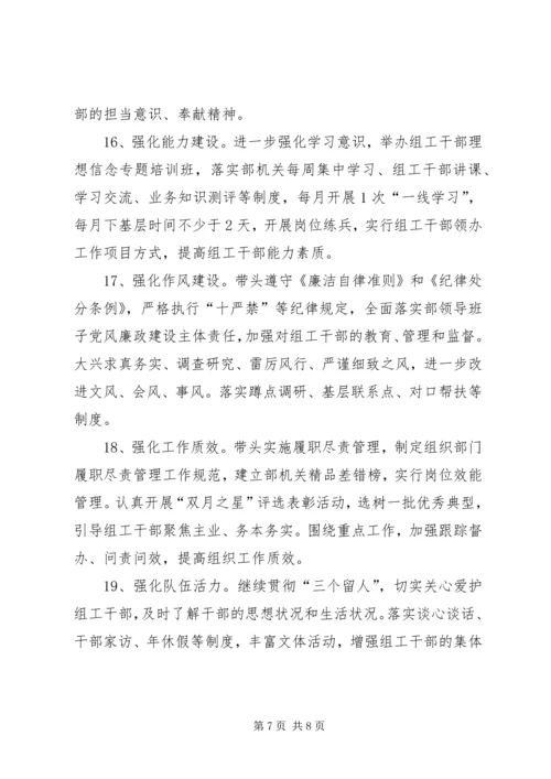 市委组织部XX年党建工作要点.docx