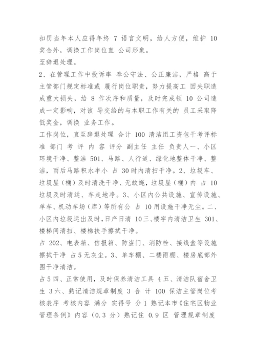 物业保洁考核标准.docx