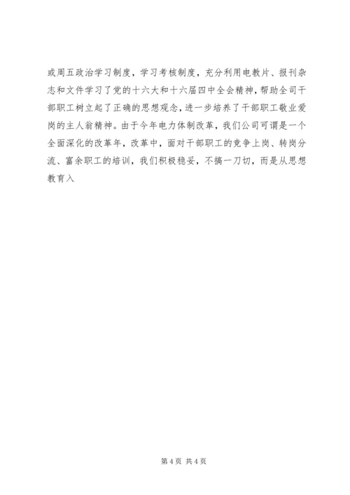 电力公司年度党建工作情况汇报 (3).docx