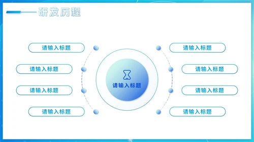蓝色渐变科技风大学生创业计划PPT模板