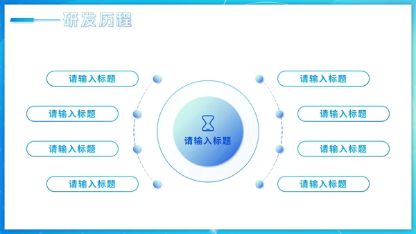 蓝色渐变科技风大学生创业计划PPT模板