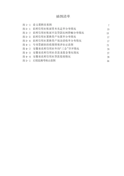 安徽省农村信用社专项票据扶持政策绩效评估研究公共管理专业毕业论文