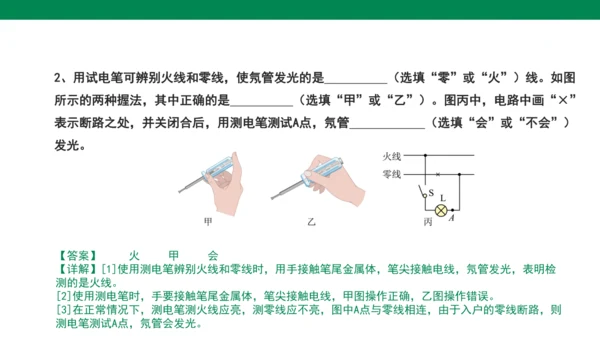 【大单元教学】19.1精品课件：家庭电路