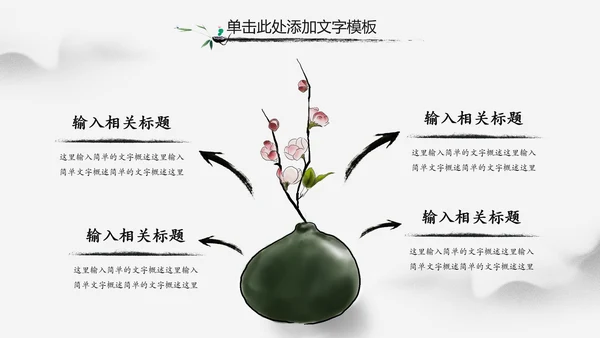 古典大气水墨中国风书法培训动态PPT模板