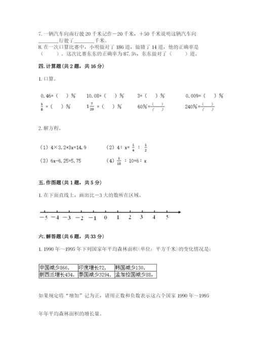 沪教版数学六年级下册期末检测试题【a卷】.docx