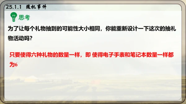人教版数学九年级上册25.1.1 随机事件课件（共23张PPT）