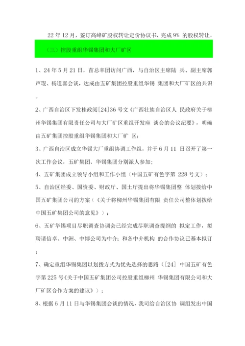控股重组华锡集团和大厂矿区项目可行性研究报告.docx