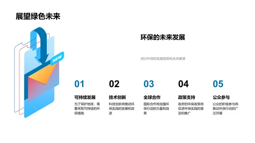 实践环保教育PPT模板