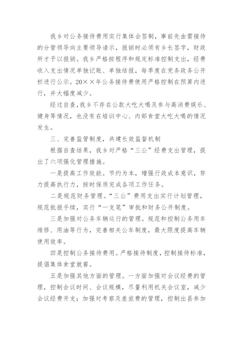 三公经费使用自查报告.docx