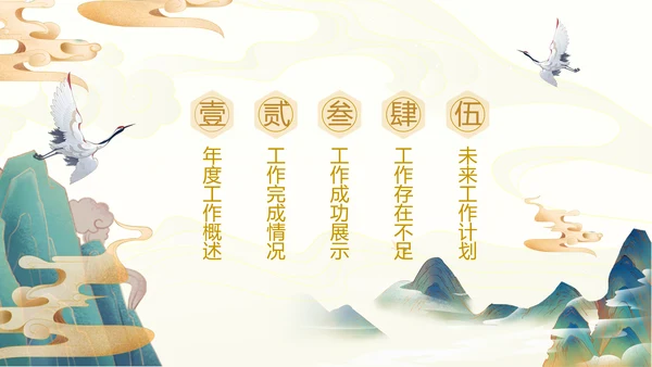 2021古韵中国风国潮工作总结计划述职报告年终总结PPT