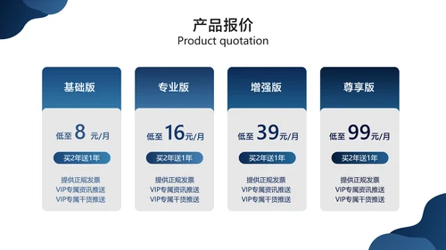 蓝色简约风互联网软件产品介绍