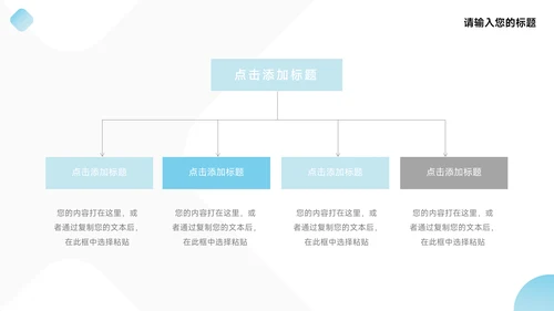 蓝色简洁大气年终总结汇报PPT模板