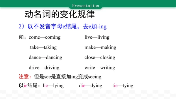 牛津译林版四年级下册英语期末复习 动名词用法总结课件