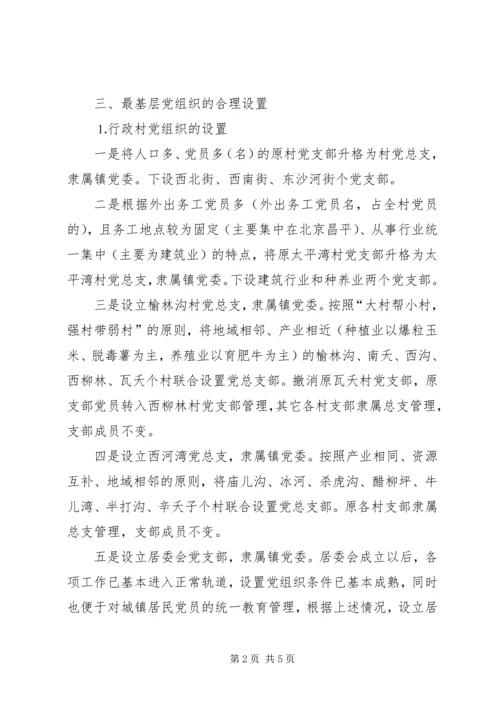 镇基层党组织合理设置实施方案 (6).docx