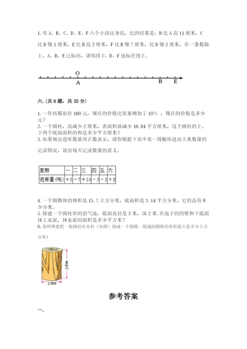 六年级毕业班数学期末考试试卷含答案（考试直接用）.docx