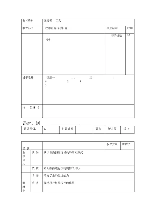 完整版自动变速器电子教案2