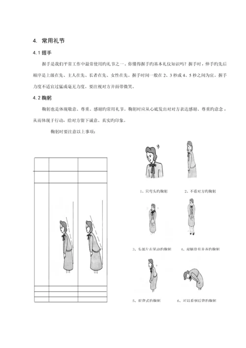 丰田汽车销售礼仪标准手册.docx