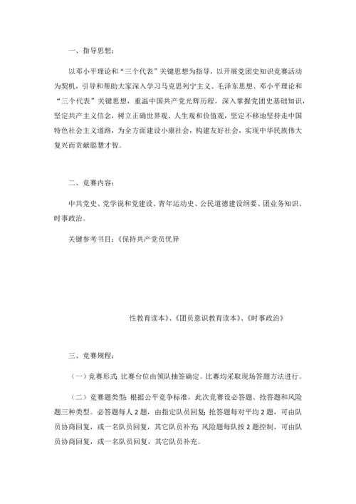 党史知识竞赛活动专业方案.docx