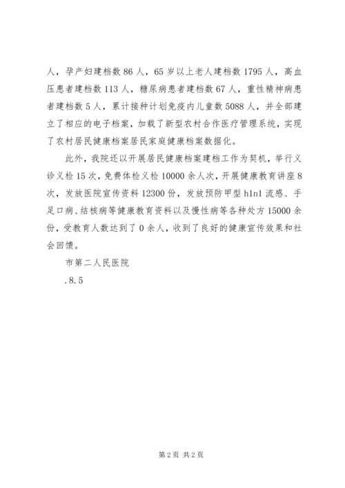 居民健康档案建档情况汇报材料 (2).docx