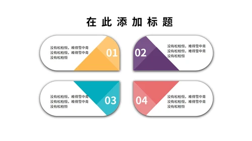 小清新橙色商务汇报PPT模板