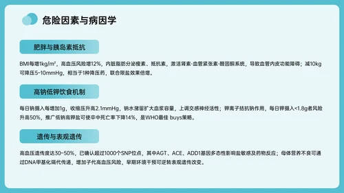 绿色插画风全国高血压日主题PPT模板