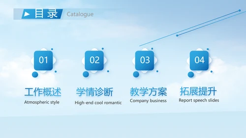 蓝色大气新教师入职培训动态PPT