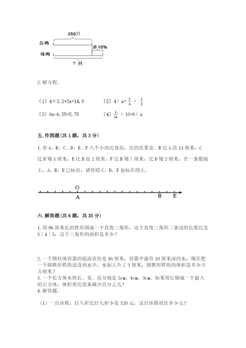 靖西县六年级下册数学期末测试卷精编.docx