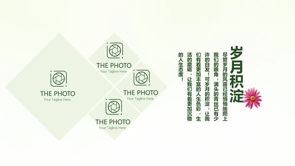 绿色文艺风致青春毕业纪念册动态PPT模板