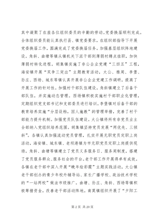 党建工作述职点评意见对党支部书记述职点评.docx